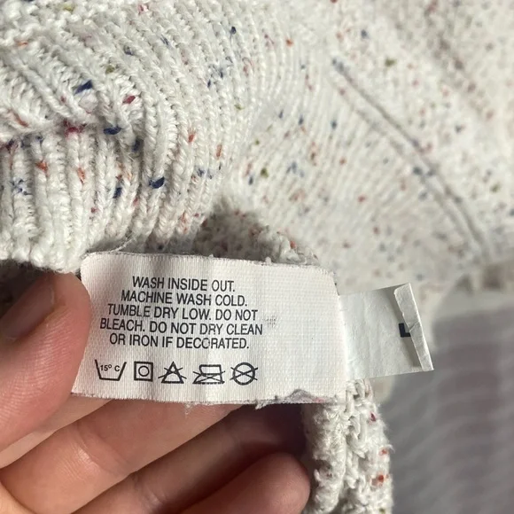 Vintage Lee Sport 100% Cotton Floral Printed Crew Neck Sweater Large Made in USA - Picture 8 of 11